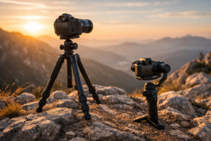 Tripods and stabilizers for outdoor filming in real conditions